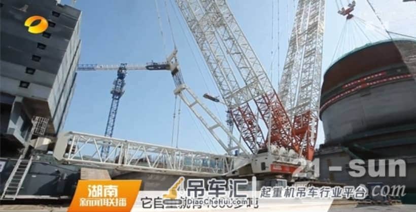 中联重科“大力神”起重机 成功吊装超300吨核反应堆穹顶