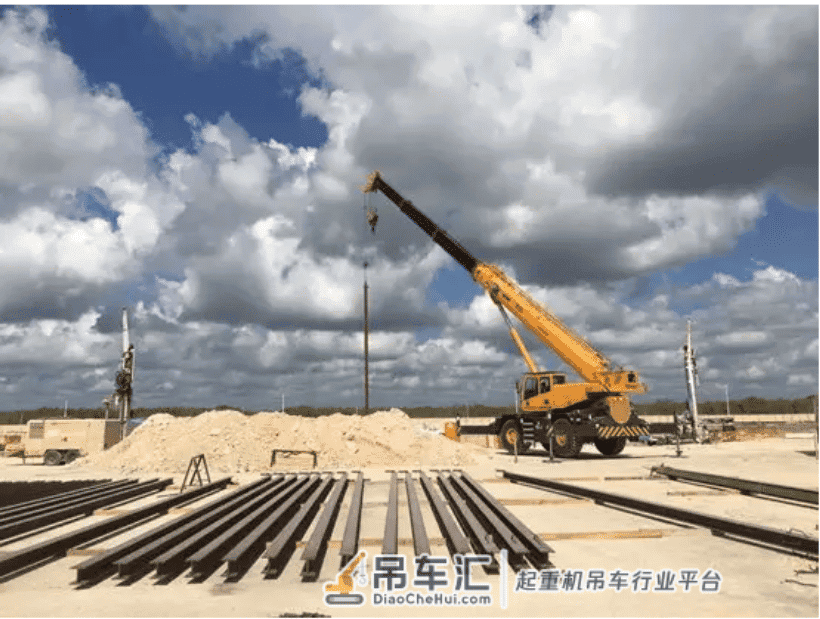 徐工高端越野轮胎吊为世界顶级啤酒厂建造第九大生产基地