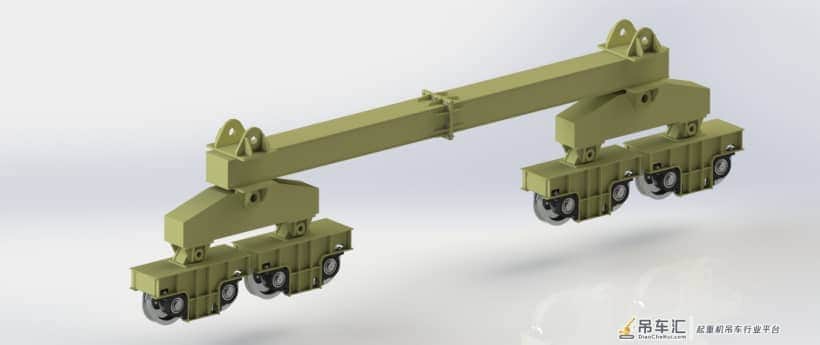 双梁起重机3D模型图纸 Solidworks设计