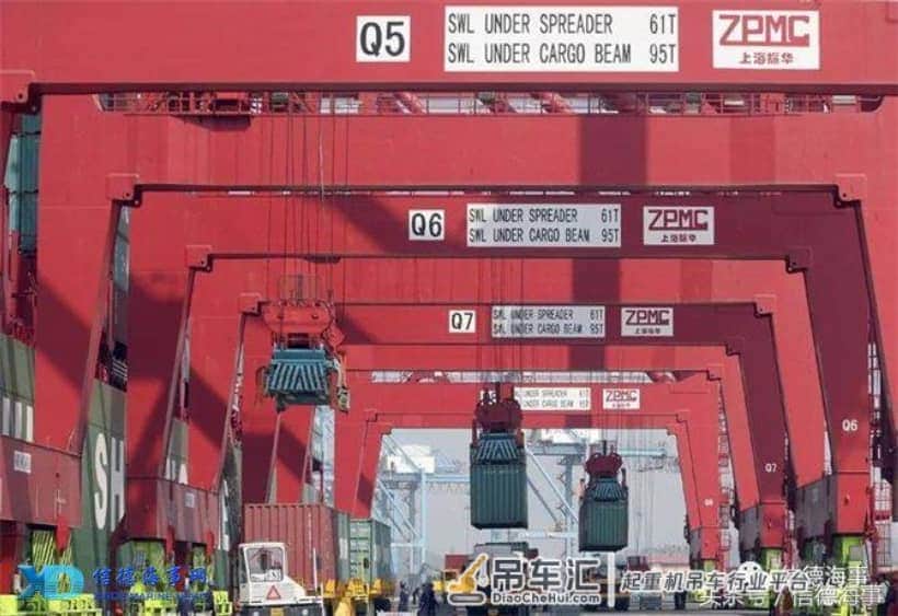振华重工岸吊项目进入全球100个国家港口