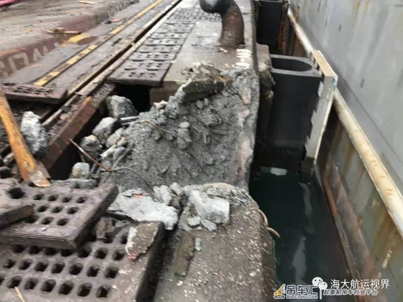 且行且珍惜!基隆港桥式起重机倒塌 货柜散落掉满地
