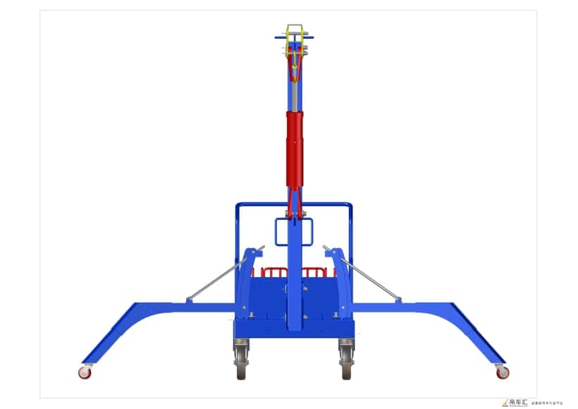 MFC750-KS小型移动吊车3D模型图纸 dwg格式