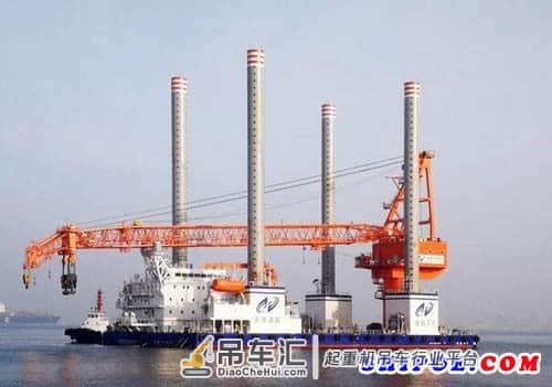 海西重机成功交付国内起重量最大的风电施工平台