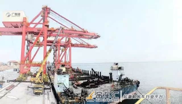 2台集装箱起重机抵达广利港,4月投入使用