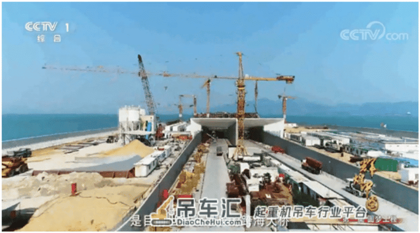 壮观！中联重科近70台塔机参建港珠澳大桥 展中国高端装备力量