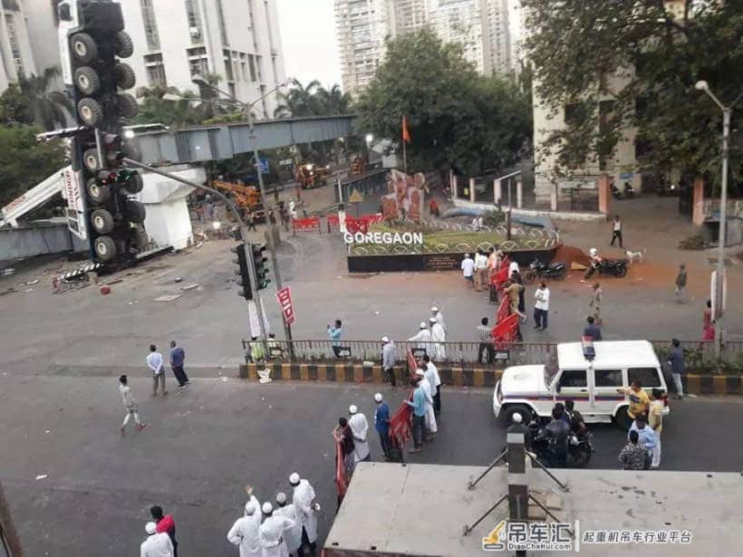 7轴250t吊车给新手开,现在他是我们村的名人!