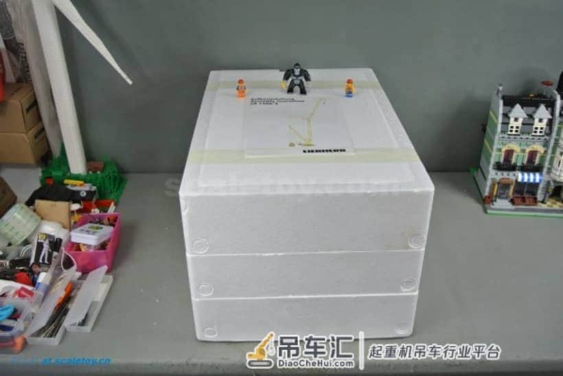 利勃海尔LR1600履带式起重机模型 –(1)开箱