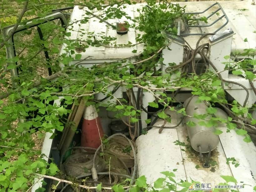 最艰难的吊树：车被划得遍体鳞伤，几次差点翻车！