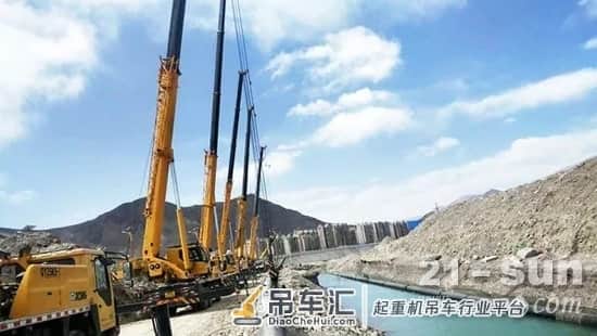 海拔4000米!20台徐工起重机点亮拉萨河