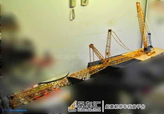 利勃海尔LR1600履带式起重机模型 –(5)吊臂完成