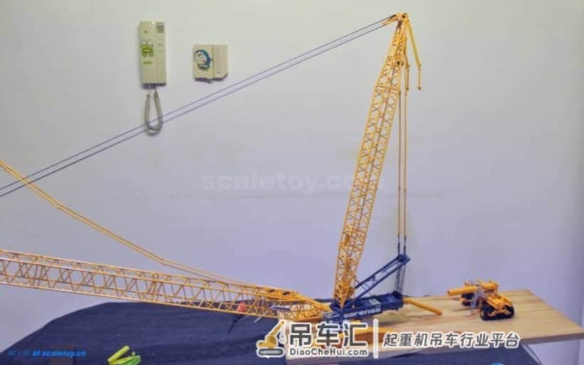 利勃海尔LR1600履带式起重机模型 –(5)吊臂完成