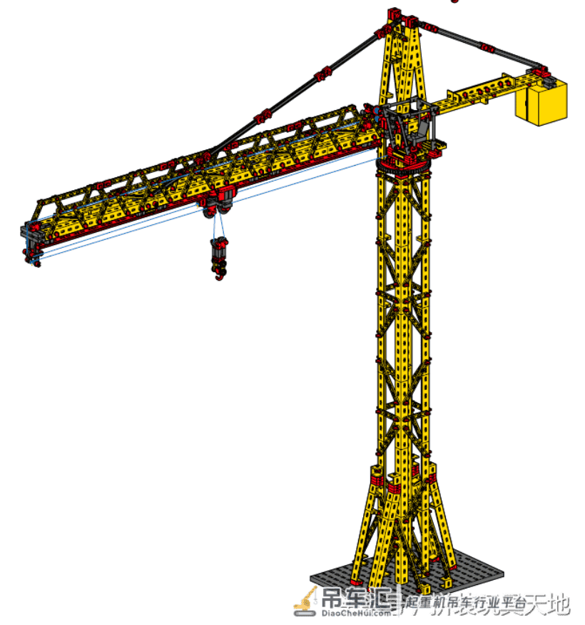 慧鱼fischertechnik超级起重机系列——建筑工地起重机模型—大吊车