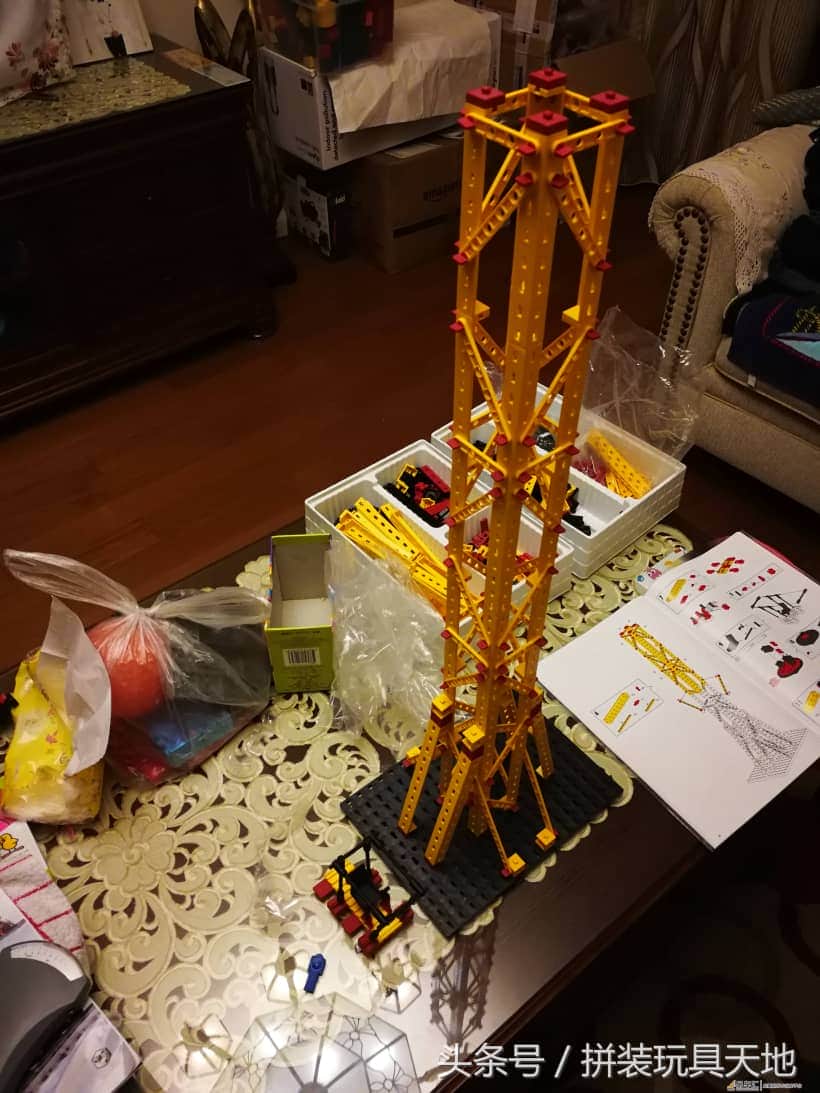 慧鱼fischertechnik超级起重机系列——建筑工地起重机模型—大吊车