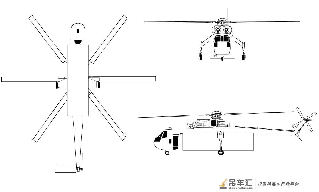 运直升机的直升机——CH-54 Sky crane——空中起重机
