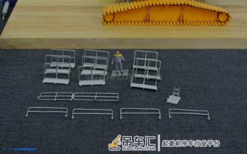 利勃海尔LR1600履带式起重机模型 –(6)吊钩,开工!