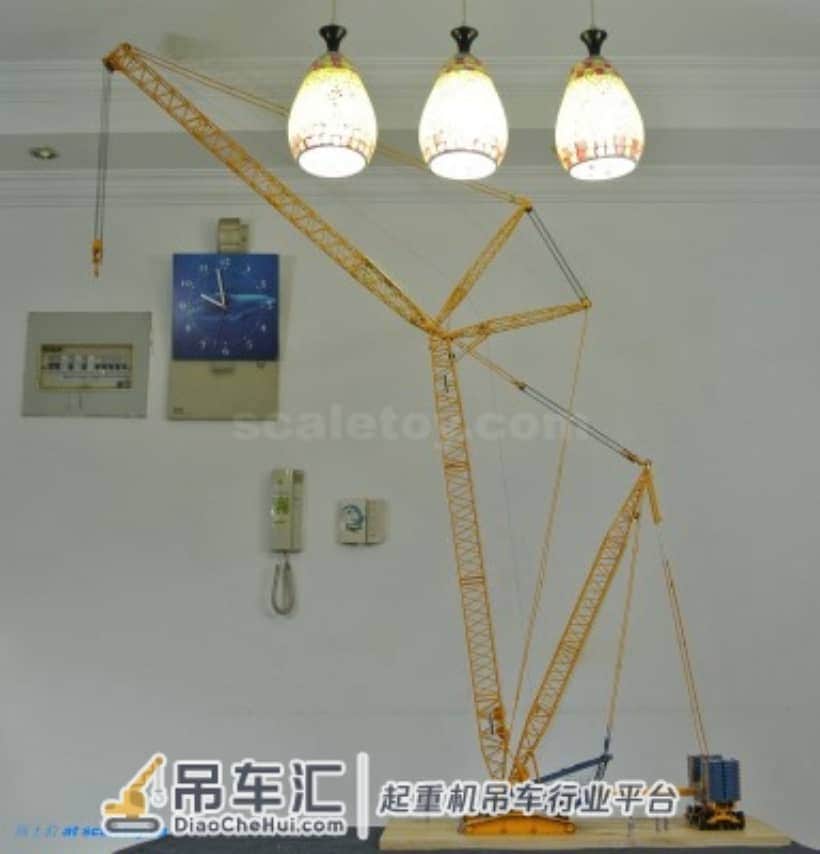利勃海尔LR1600履带式起重机模型 –(6)吊钩,开工!