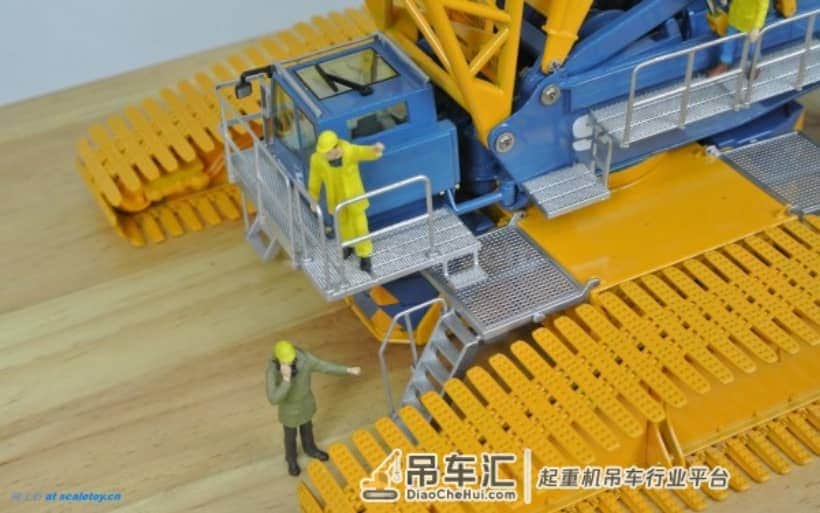 利勃海尔LR1600履带式起重机模型 –(6)吊钩,开工!