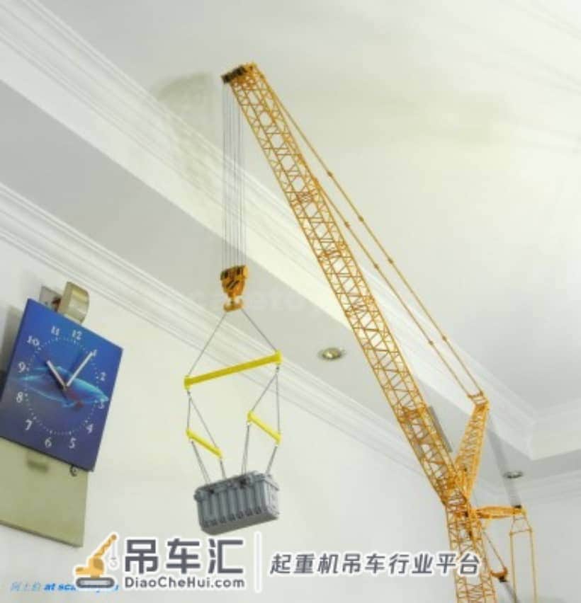 利勃海尔LR1600履带式起重机模型 –(6)吊钩,开工!