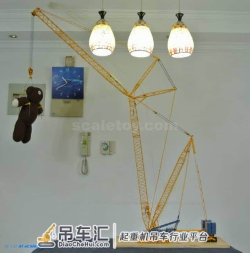 利勃海尔LR1600履带式起重机模型 –(6)吊钩,开工!