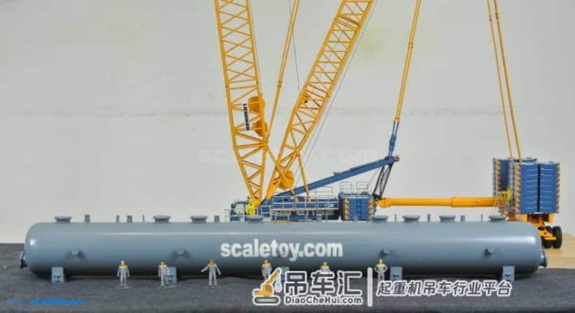 利勃海尔LR1600履带式起重机模型 –(6)吊钩,开工!
