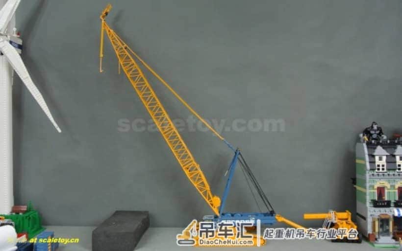 利勃海尔LR1600履带式起重机模型 –(4)吊臂初装