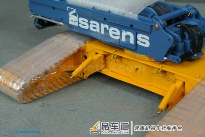利勃海尔LR1600履带式起重机模型 –(2)主车穿线