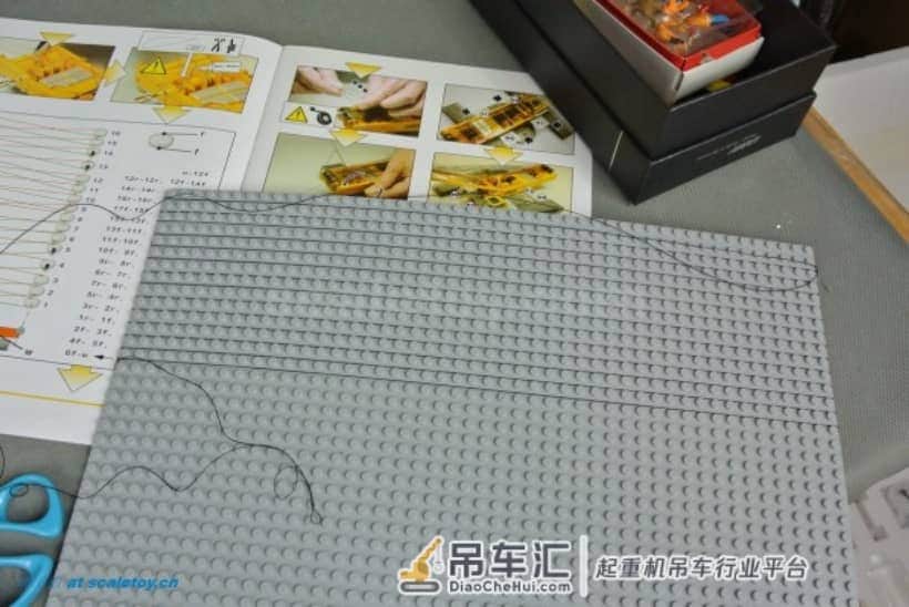 利勃海尔LR1600履带式起重机模型 –(2)主车穿线