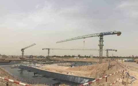 中国制造海外再亮相 4.0塔机助建科威特国家重点工程