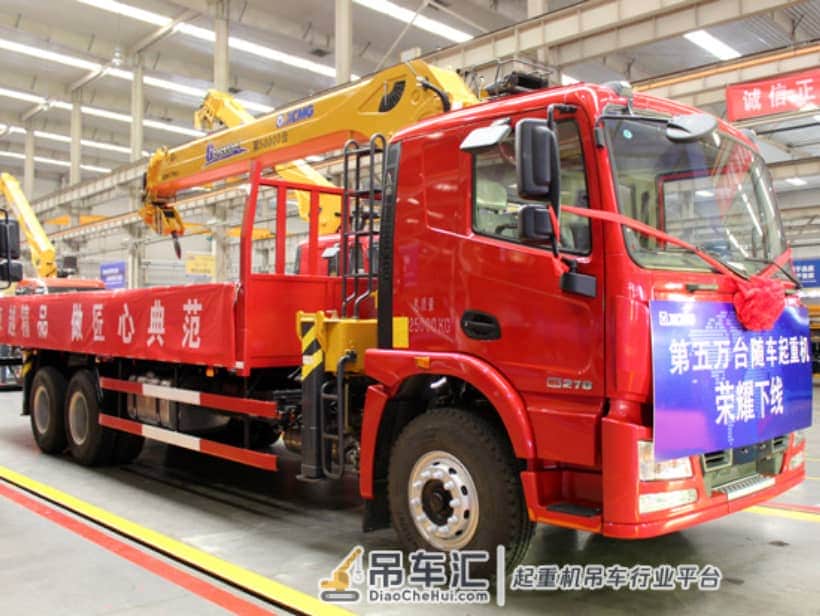 小行业中攫取大市场!第5万台徐工随车起重机下线!