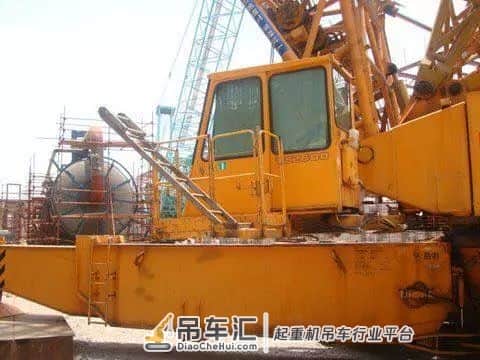 老当益壮的黄标500t:德马格桁架臂TC2600汽车吊!