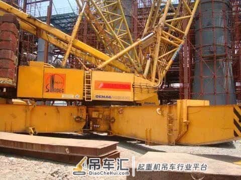 老当益壮的黄标500t:德马格桁架臂TC2600汽车吊!