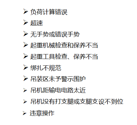 起重吊装作业相关法律法规标准规范清单和作业危险因素分析