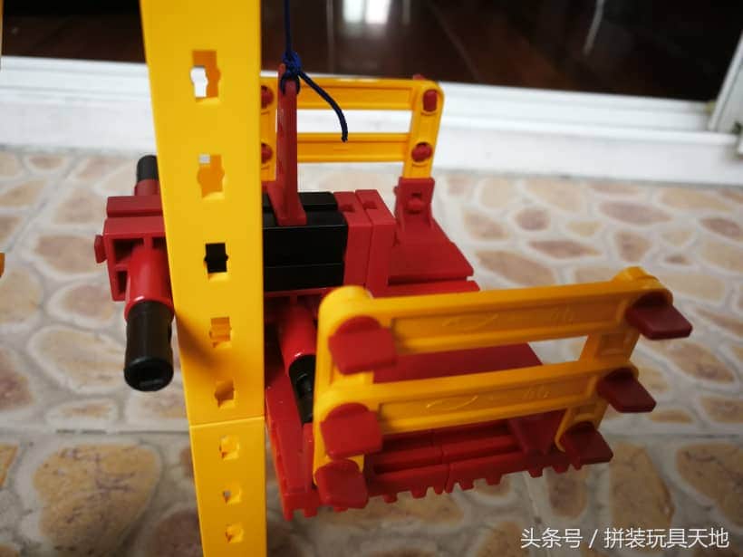 德国乐高fischertechnik慧鱼万能系列之建筑材料起重机模型