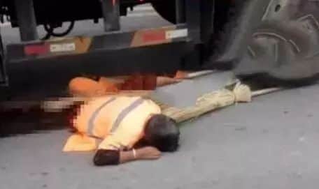 榆林一环卫工被吊车撞上并碾压身亡!