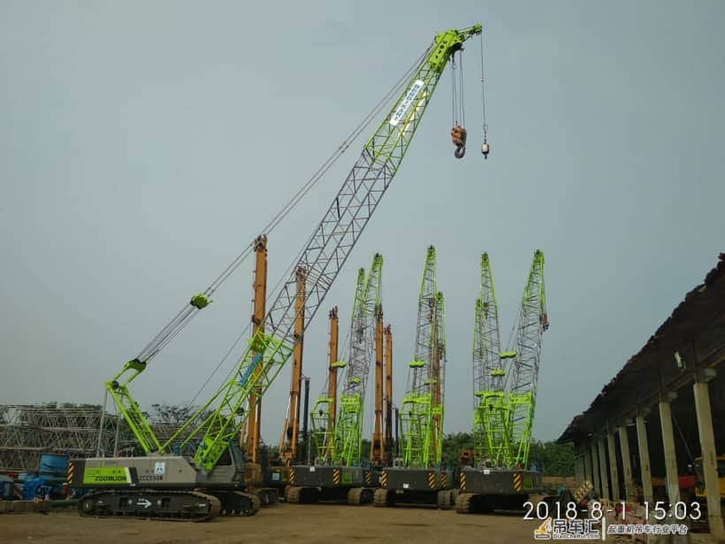 给力!ZCC5000发往千岛之国 成中国出口印尼最大吨位履带起重机