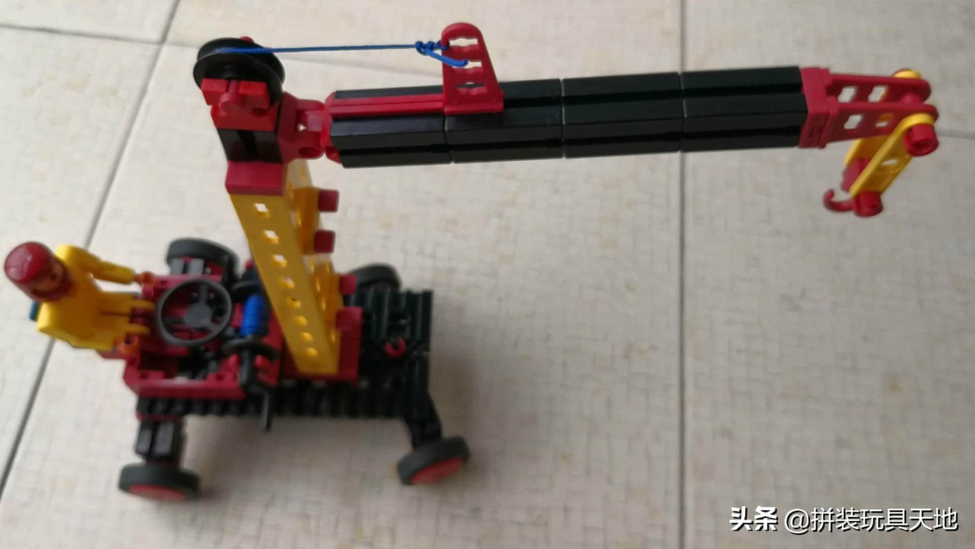 德国乐高fischertechnik慧鱼万能之车间起重机模型