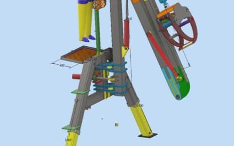 HolzkranZ型起重机模型3D图纸 STP格式