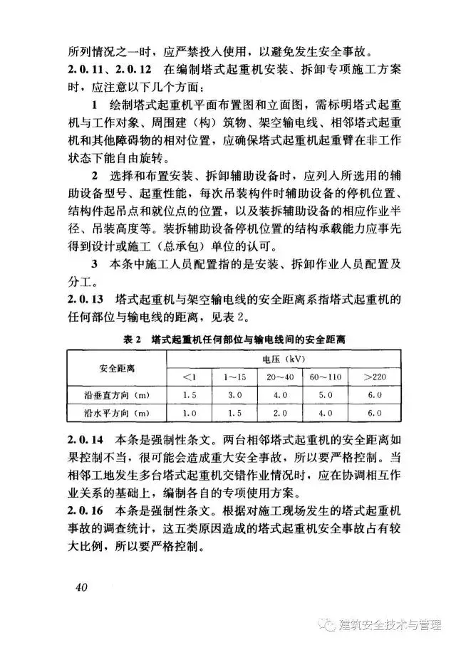 JGJ196-2010建筑施工塔式起重机安装、使用、拆卸安全技术规程