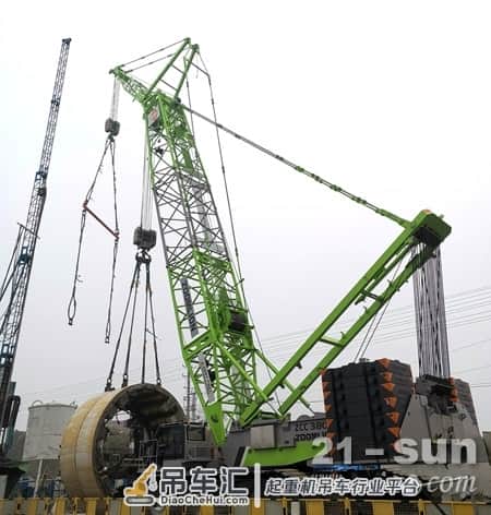 盾构吊装新利器 中联重科ZCC3800S履带起重机南通施工获赞