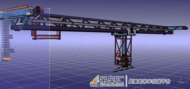 起重吊机主梁结构3D数模图纸 STP格式