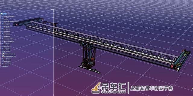 起重吊机主梁结构3D数模图纸 STP格式
