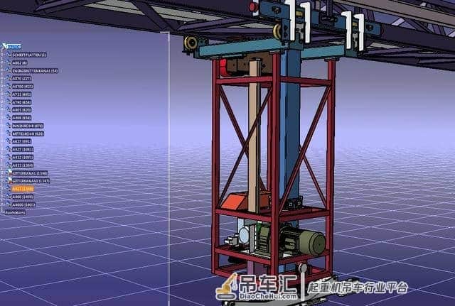 起重吊机主梁结构3D数模图纸 STP格式