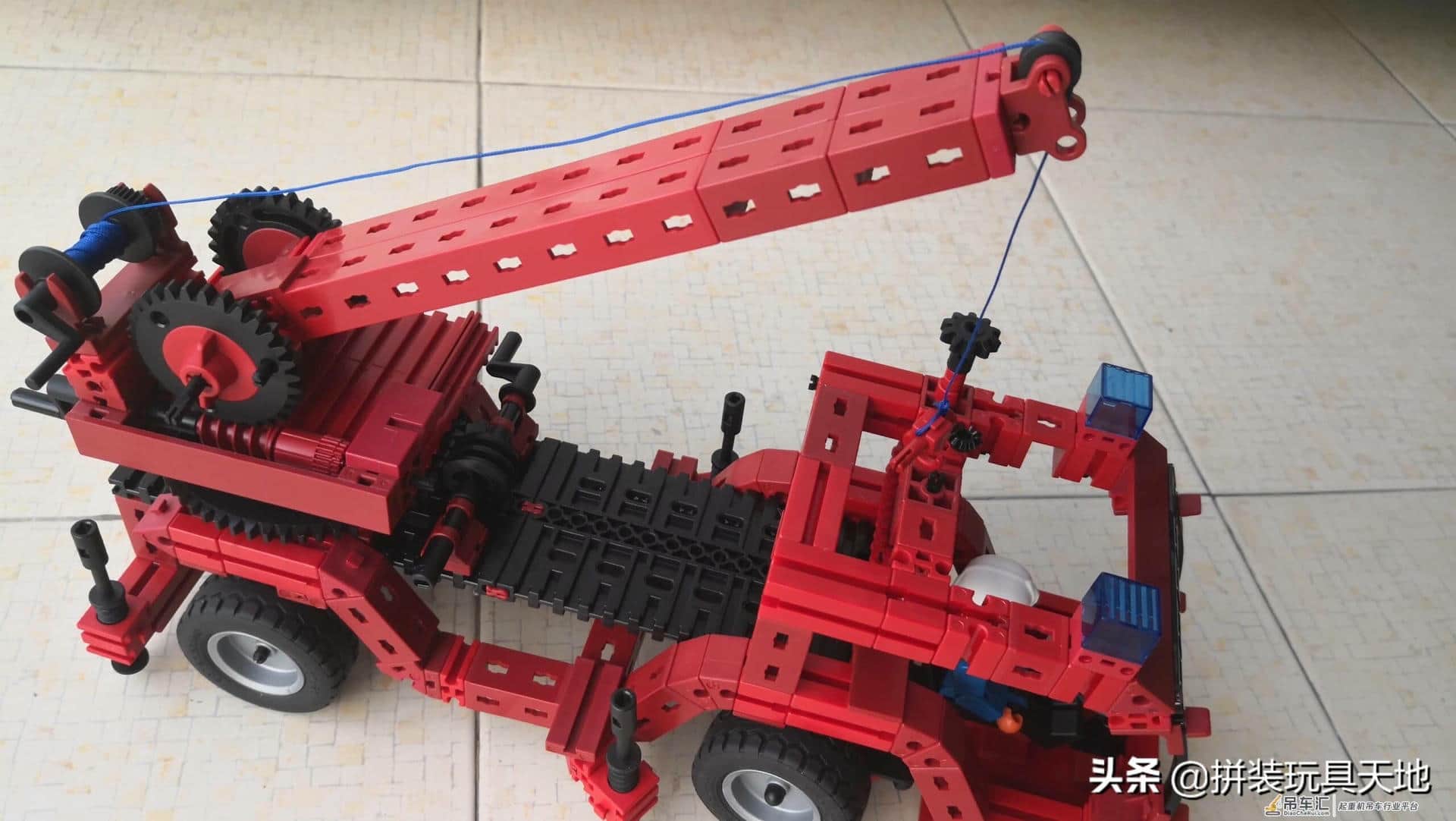 德国乐高fischertechnik慧鱼车辆系列消防用起重机