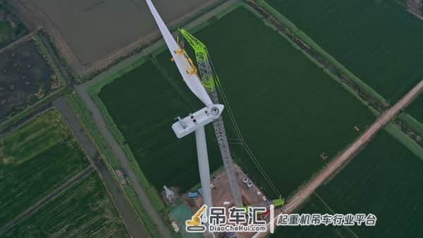 中联重科起重机成功吊装152米风电机组，刷新行业纪录 | 美通社