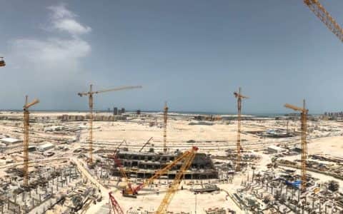 中国制造“挑大梁” 挑战2022卡塔尔世界杯主场馆高难度施工
