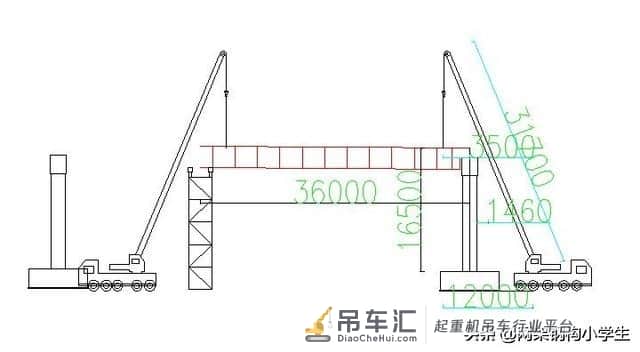 钢-砼组合叠梁安装工艺及吊车选型(55米跨)