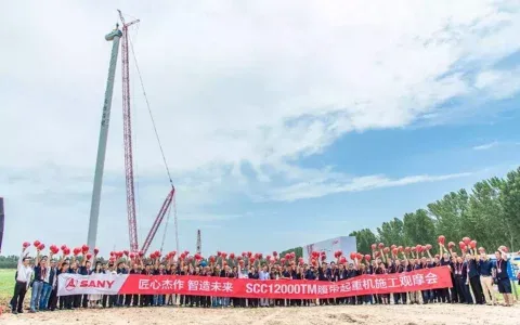 三一SCC12000TM起重机河南施工开放观摩，尽是你不知道的细节