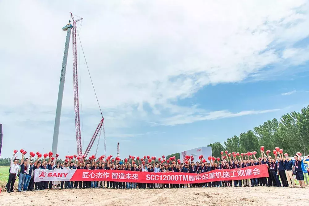 三一SCC12000TM起重机河南施工开放观摩，尽是你不知道的细节