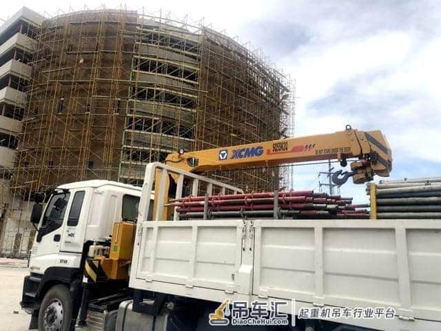 海外动向 | 徐工随车起重机助力菲律宾大型商场建设项目