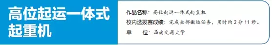 第四届全国大学生起重机创意大赛西南交通大学校内选拔赛顺利举行